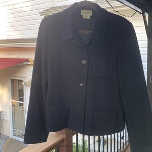 Chadwick’s fully lined wool jacket. Black.size 14